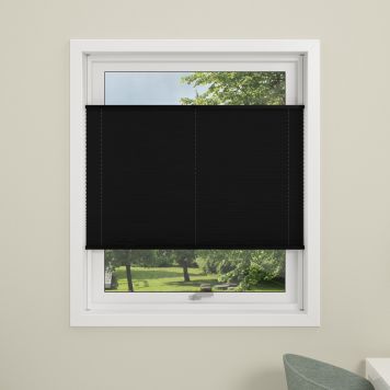 PLISSÉGARDIN FLEX 100X130 CM SVART