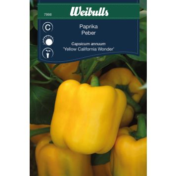 PAPRIKA WEIBULLS YELLOW CALIFORNIA WONDER                                