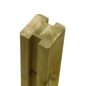 PROFILSTOLPE PLUS 2-SPÅR TRYCKIMPREGNERAD 90X90X1880MM