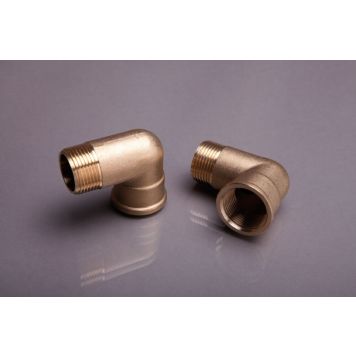 VINKELKOPPLING -MÄSSING  IG X IG X AG 1"