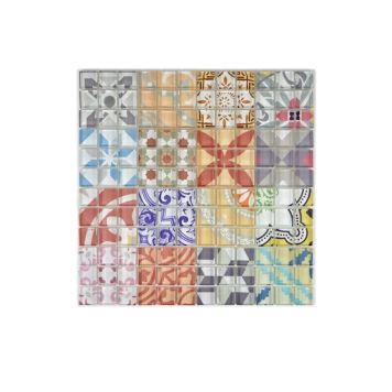 MOSAIK WELSCHEIT RETRO KRISTALLMOSAIK SQUARE DESIGN 30X30CM PRIS PER ARK