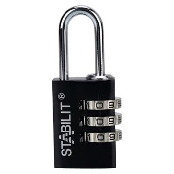 HÄNGLÅS STABILIT KOD ZA-20 S 22,5MM SVART 