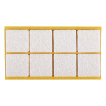 MÖBELTASSAR STABILIT 32X32MM VIT 8ST