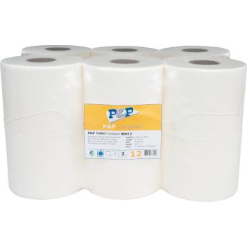 TOALETTPAPPER PRIMO COMPACT 12 ST VIT                   