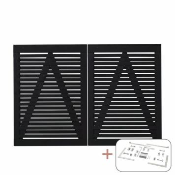 DUBBELGRIND PLUS OSAKA 200X136CM SVART