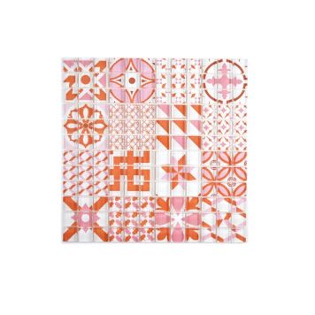 MOSAIK KRISTALLMOSAIK SQUARE DESIGN RÖD 30X30CM PRIS PER ARK