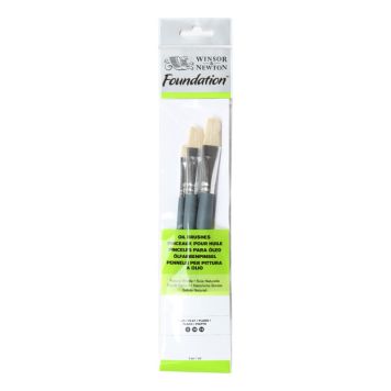 FOUNDATION. SET MED OLJEFÄRGSPENSLAR