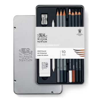 PENNA WINSOR & NEWTON STUDIO COLLECTION SKETCHING SET 10-PACK