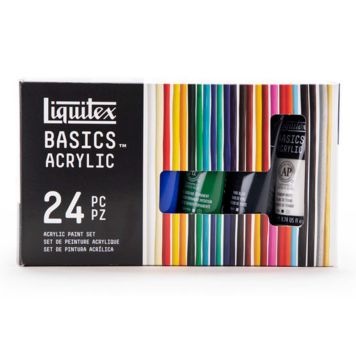 AKRYLFÄRG LIQUITEX BASICS AKRYLFÄRGSSET 24 FÄRGER