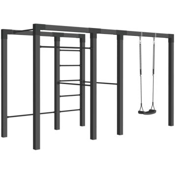 UTEGYM PLUS OUTDOOR FITNESS MODELL 3 138X138X220CM SVART