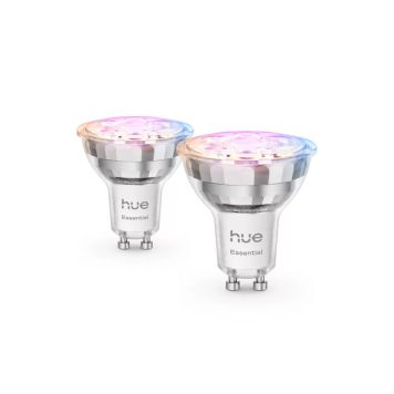 LJUSKÄLLA PHILIPS HUE ESSENTIAL GU10 4,7W 2-PACK                   