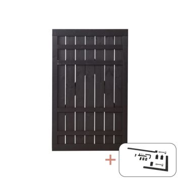 GRIND PLUS RUSTIK 100X158CM SVART