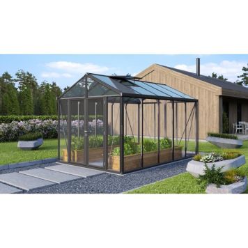 VÄXTHUS VITAVIA POSEIDON 10000 POLY/ALU SVART 10M² 