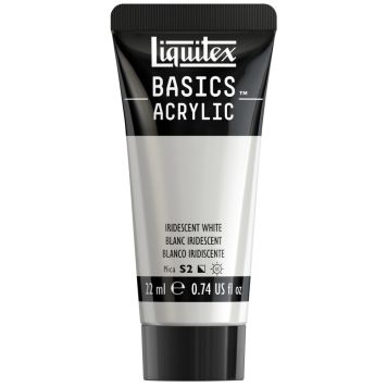 AKRYLFÄRG LIQUITEX BASICS IRIDESCENT WHITE 22ML