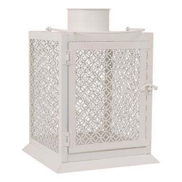 LYKTA BOMBAY VIT 28X21X21CM