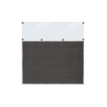 VINDSKYDD PLUS FUTURA KLARGLAS 1/3 180X180CM KOMPOSIT