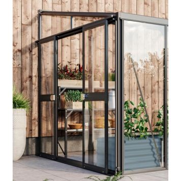 DUBBELDÖRRAR VITAVIA HELENA SET GLAS SVART                                