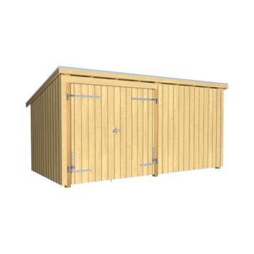 FÖRRÅD PLUS NORDIC 2 INKL TAKPAPP/LISTER OBEHANDLAD 9M²