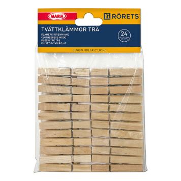 KLÄDNYPA RÖRETS TRÄ 24-PACK 