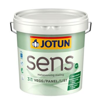 VÄGGFÄRG JOTUN SENS 3I1 VÄGG/PANEL/LIST MATT VIT 2,7L 