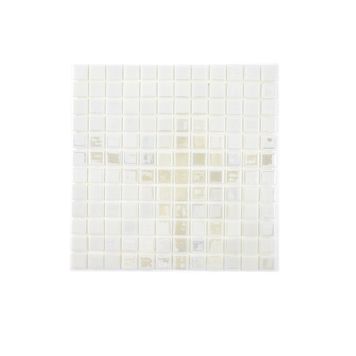 MOSAIK WELSCHEIT SQUARE WHITE METALLIC 31,5X31,5 CM PRIS PER ARK