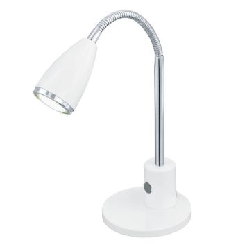 BORDSLAMPA EGLO FOX VIT/KROM