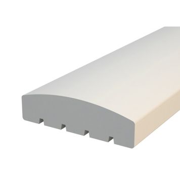 ÖVERLIGGARE PALMAKO TILL ALTANRÄCKE VITMÅLAD 3,4X12X420 CM