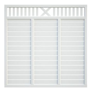 VINDSKYDD PALMAKO HELIS 180X180CM VITMÅLAD