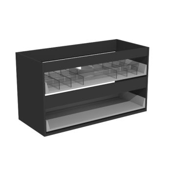 TVÄTTSTÄLLSSKÅP CAMARGUE SKÄRGÅRD SVART 100 CM