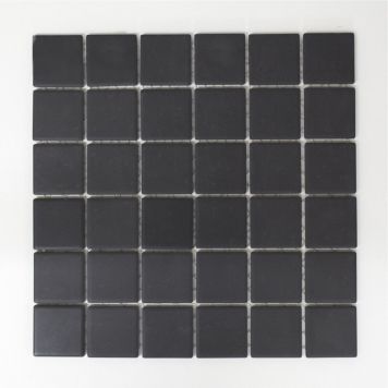 MOSAIK SQUARE UNI ANTISLIP SVART 4,65X4,65CM PRIS PER ARK