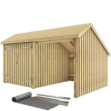 FÖRRÅD PLUS MULTI 2 INKL TAKPAPP DUBBELDÖRR 10,5M²