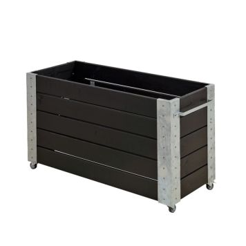 PLANTERINGSLÅDA PLUS CUBIC SVART 120X50X70 CM