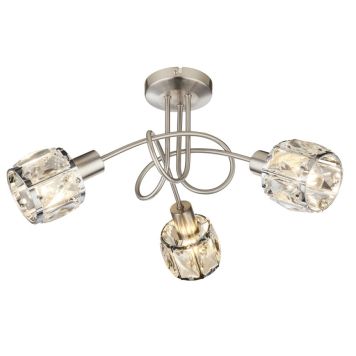 TAKSPOTLIGHT GLOBO DIAMANT 38CM KROM