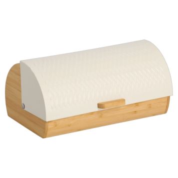 BRÖDLÅDA ZELLER BAMBU/METALL KRÄM