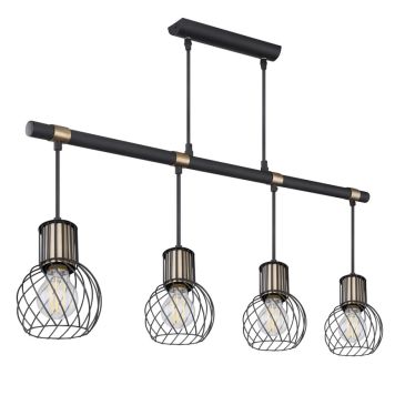 TAKLAMPA GLOBO ARGUSTO 4 SVART 