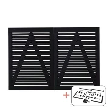 DUBBELGRIND PLUS OSAKA 200X136CM SVART                          