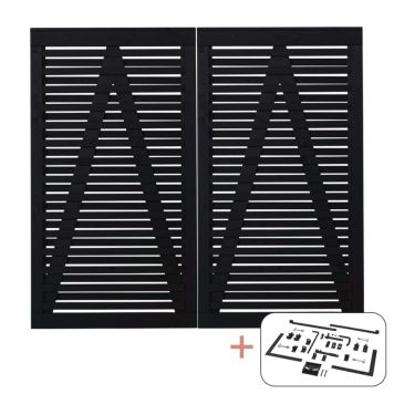 DUBBELGRIND PLUS OSAKA 200X180CM SVART                       