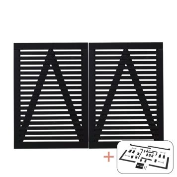 DUBBELGRIND PLUS TOKYO 200X140X44CM SVART