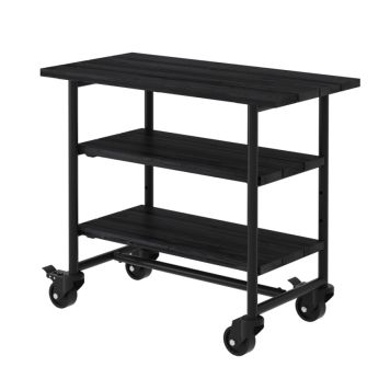 GRILLBORD PLUS URBAN MED 2 HYLLOR 100X50X90CM SVART