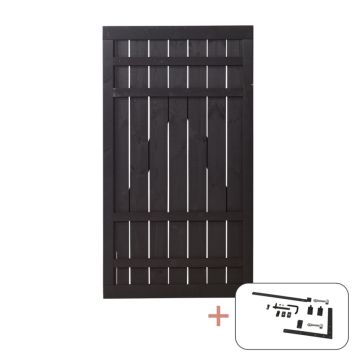 GRIND PLUS RUSTIK 100X180CM SVART                         