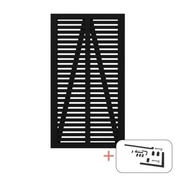 GRIND PLUS HARMONI 100X180CM SVART                            