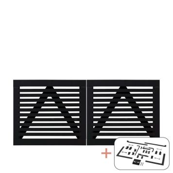 DUBBELGRIND PLUS TOKYO 200X90X44CM SVART