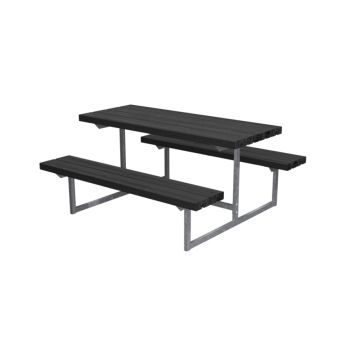 TRÄDGÅRDSMÖBEL PLUS BORD/BÄNKSET BASIC JUNIOR 118X114CM SVART