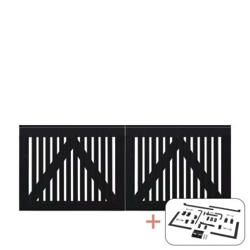 DUBBELGRIND PLUS SENDAI 200X80CM SVART                      