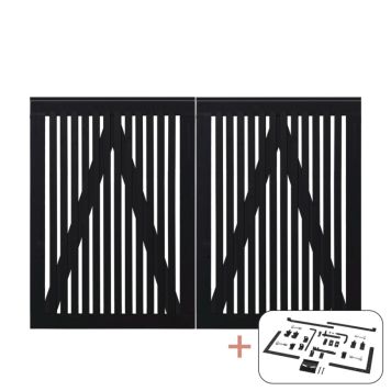 DUBBELGRIND PLUS SENDAI 200X140CM SVART                       