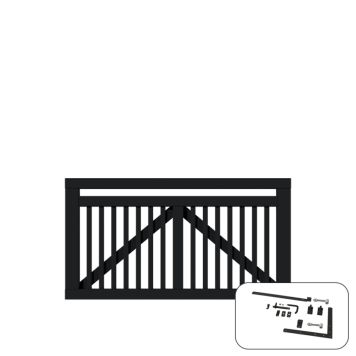 GRIND PLUS LINEA 150X80CM SVART