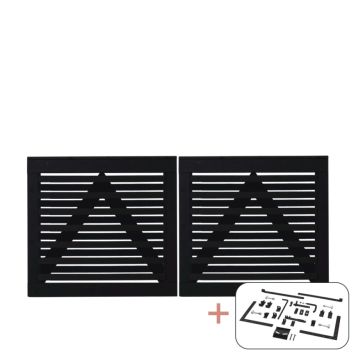 DUBBELGRIND PLUS OSAKA 200X93CM SVART                                 