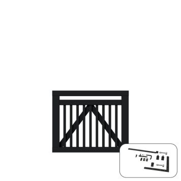 GRIND PLUS LINEA100X80CM SVART