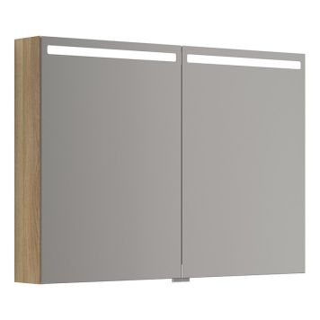 SPEGELSKÅP SCANBAD TOP MED BELYSNING 100CM