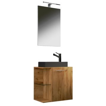 BADRUMSMÖBEL VCM HAUSA BL MED SPEGEL 50CM
